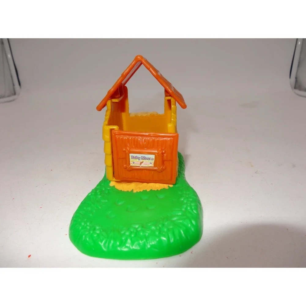Littlest Pet Shop Zoo Baby Zebra and Mouse House Only LPS 1993 Kenner‎ Tonka Vtg